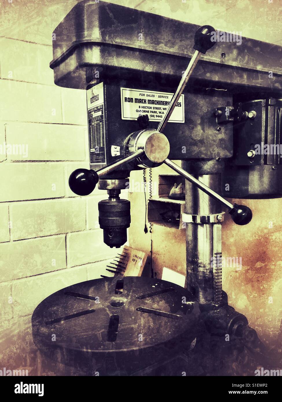 Drill press hi-res stock photography 