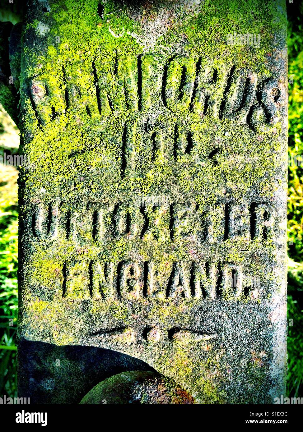 Old rusty farm machinery Bamfords Uttoxeter England Stock Photo Alamy