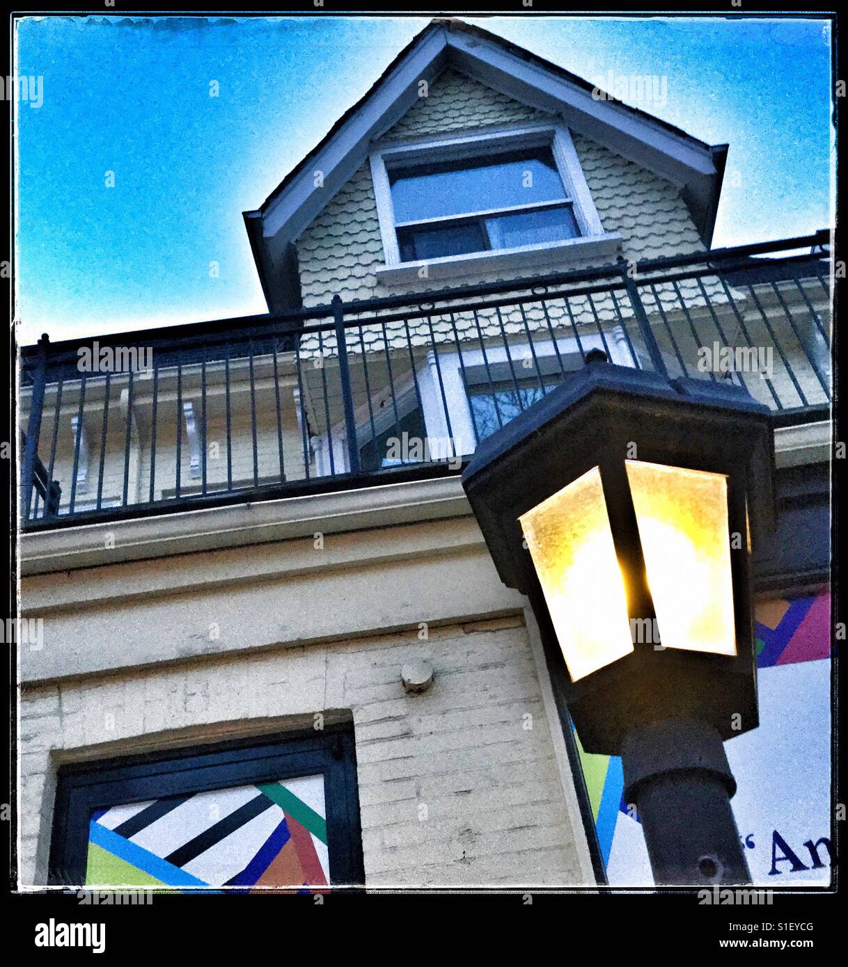 Twilight in Yorkville, Toronto. Stock Photo
