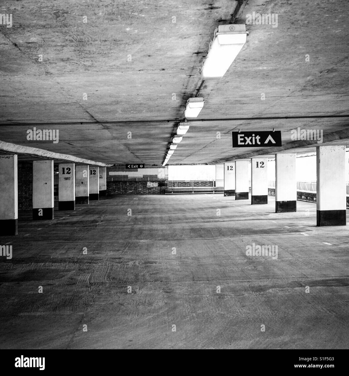 Empty Car Park Stock Photo Alamy