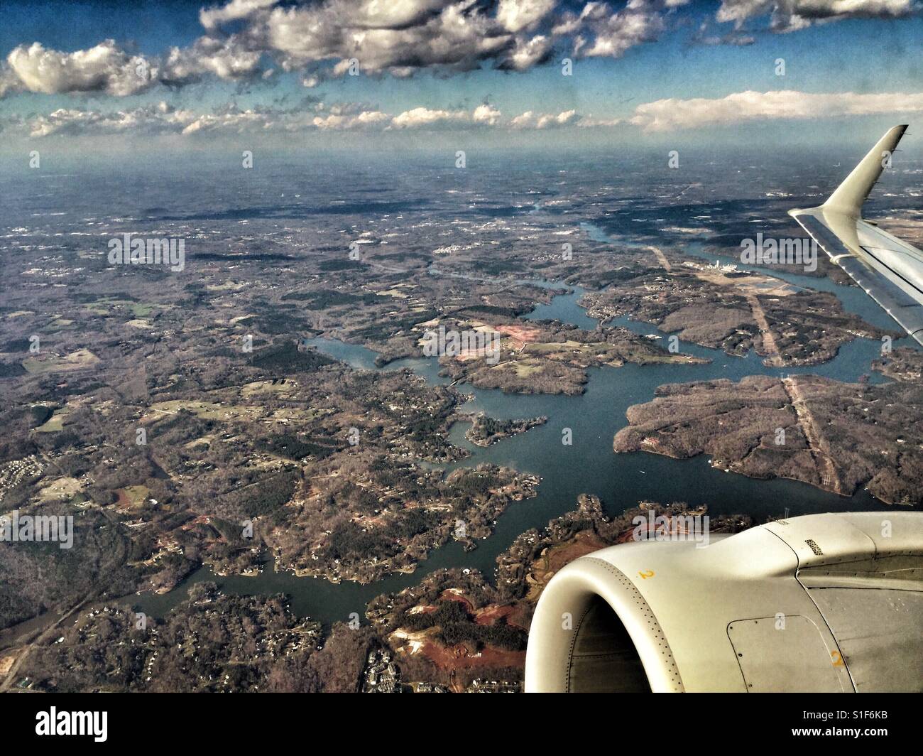 Aerial view. - Smartphone Captured Stock Image