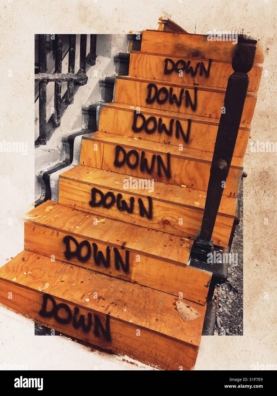 Feeling up or down? - Smartphone Captured Stock Image