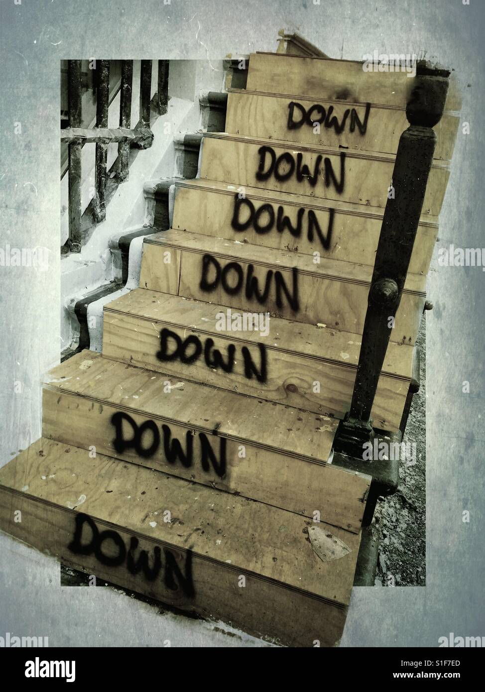 Feeling up or down? - Smartphone Captured Stock Image