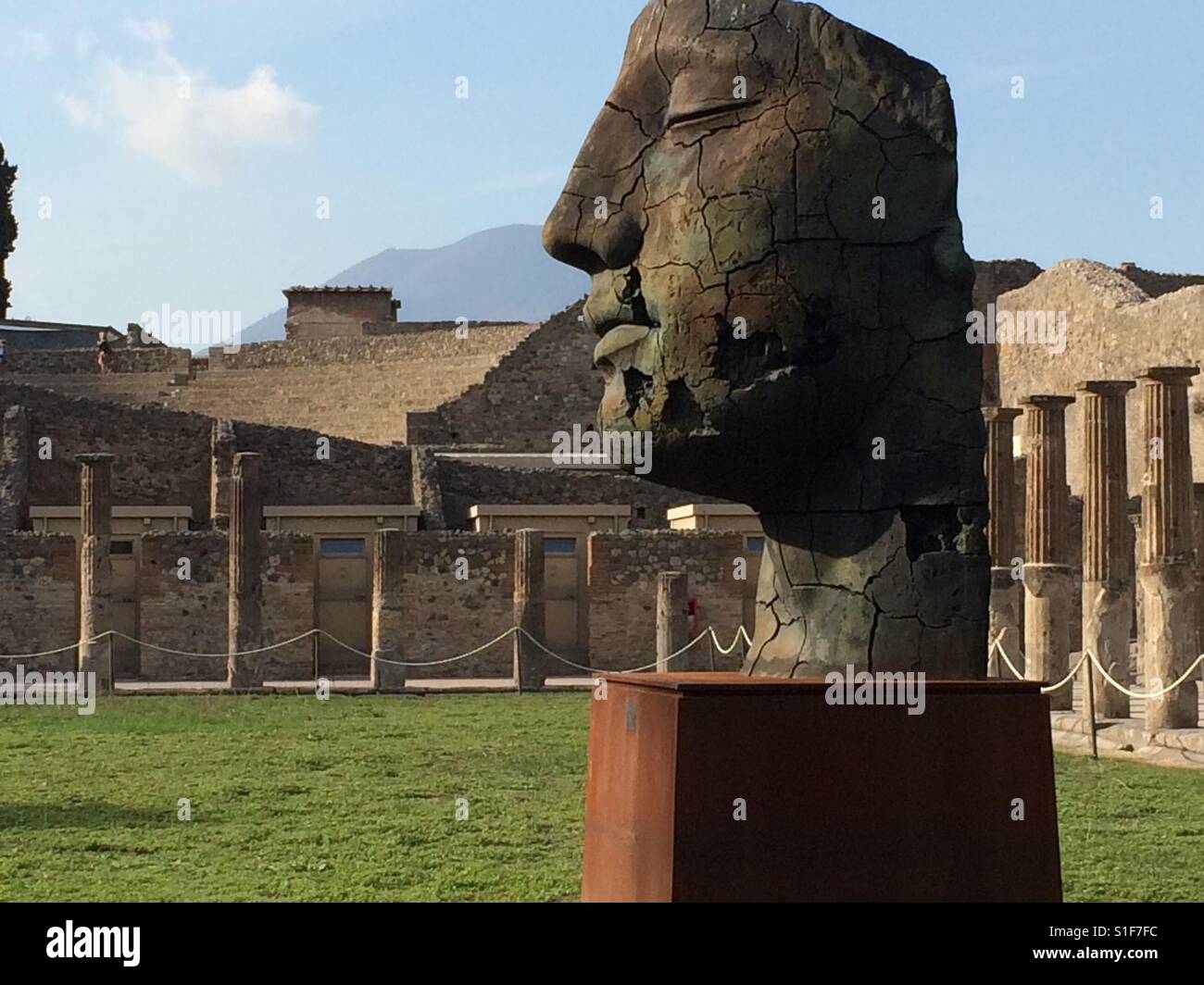 Statue at Pompeii, Italy Stock Photo