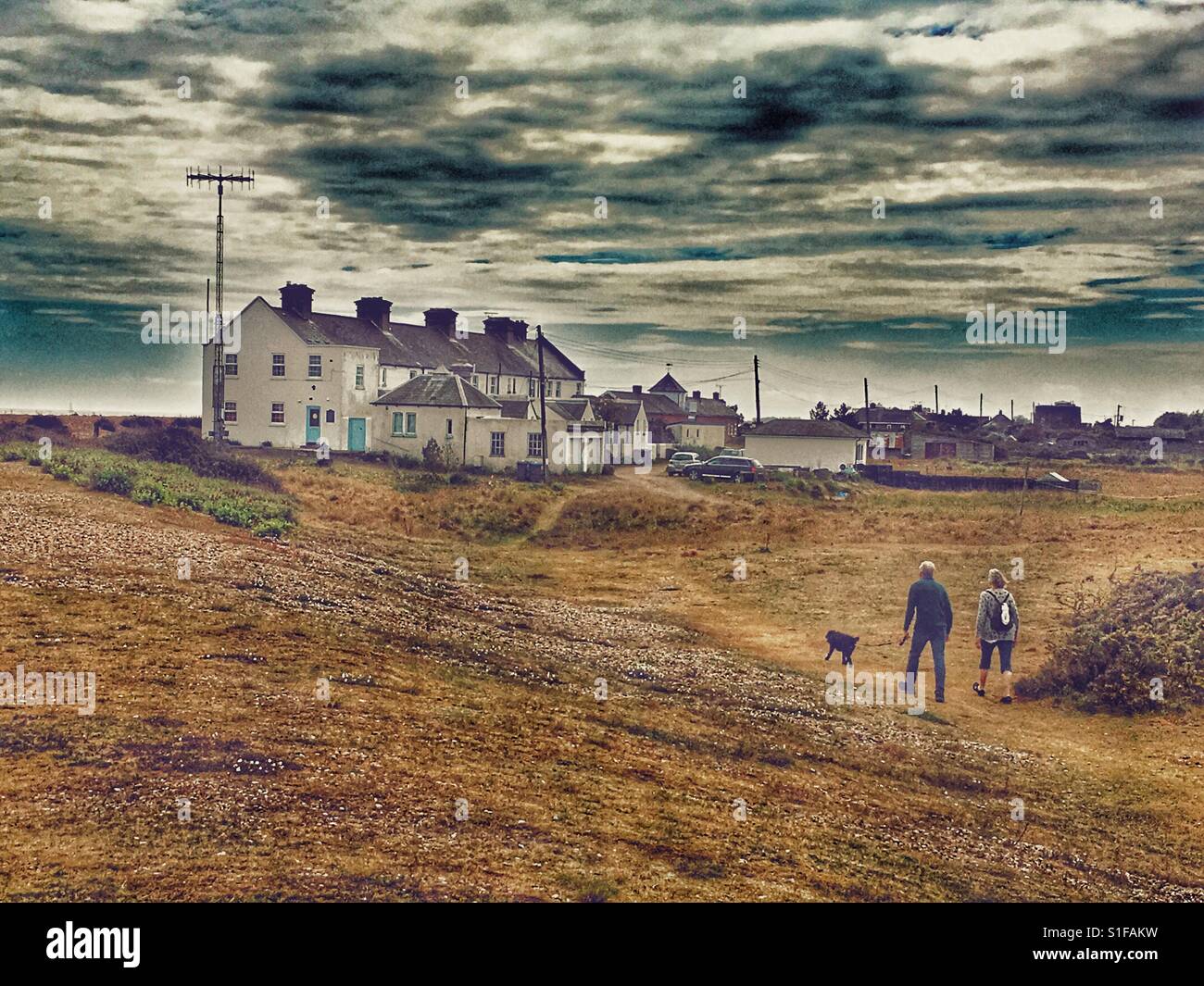 Shingle Street Suffolk - Smartphone Captured Stock Image