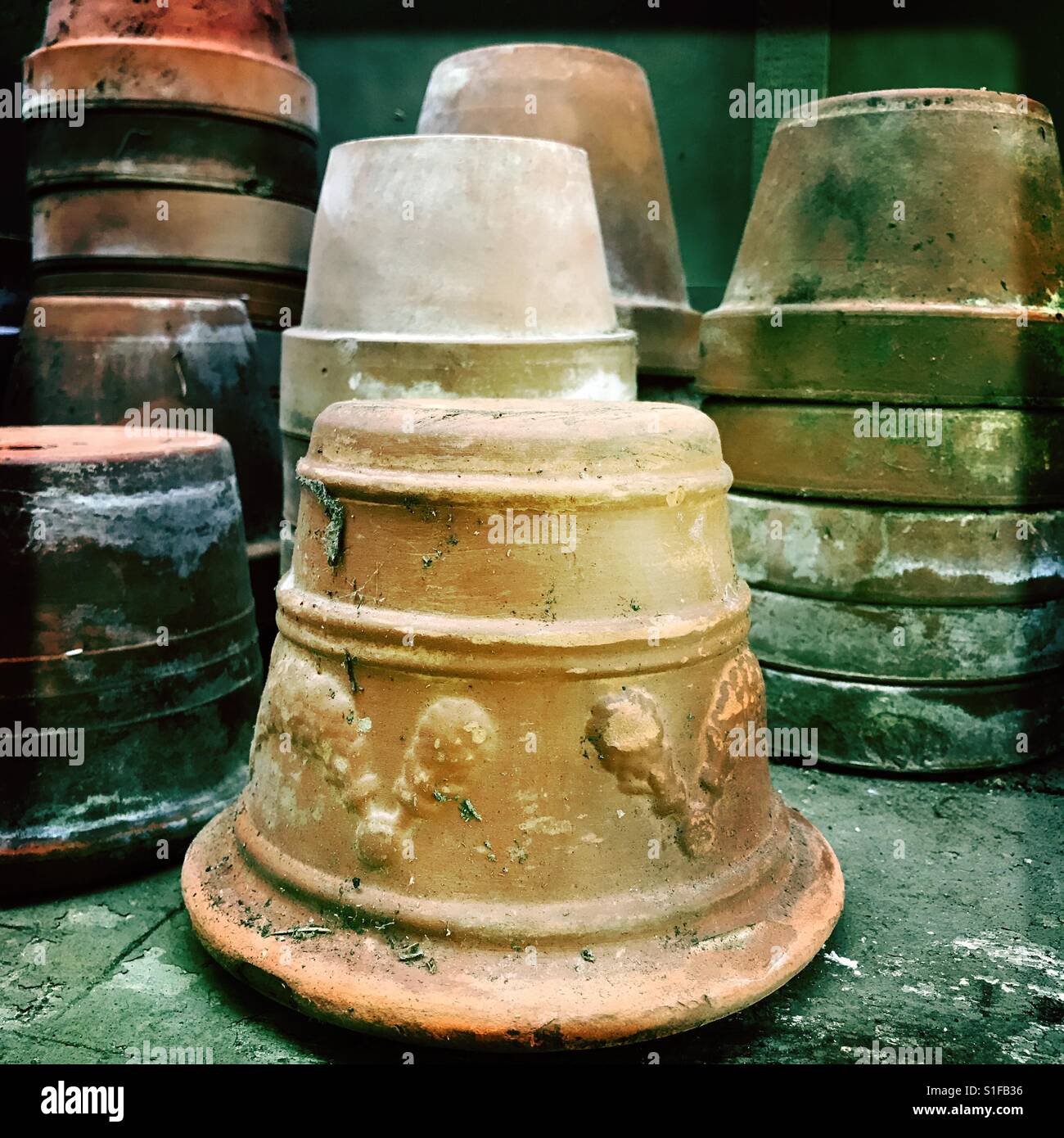 Gardening pots are ready for planting Stock Photo Alamy