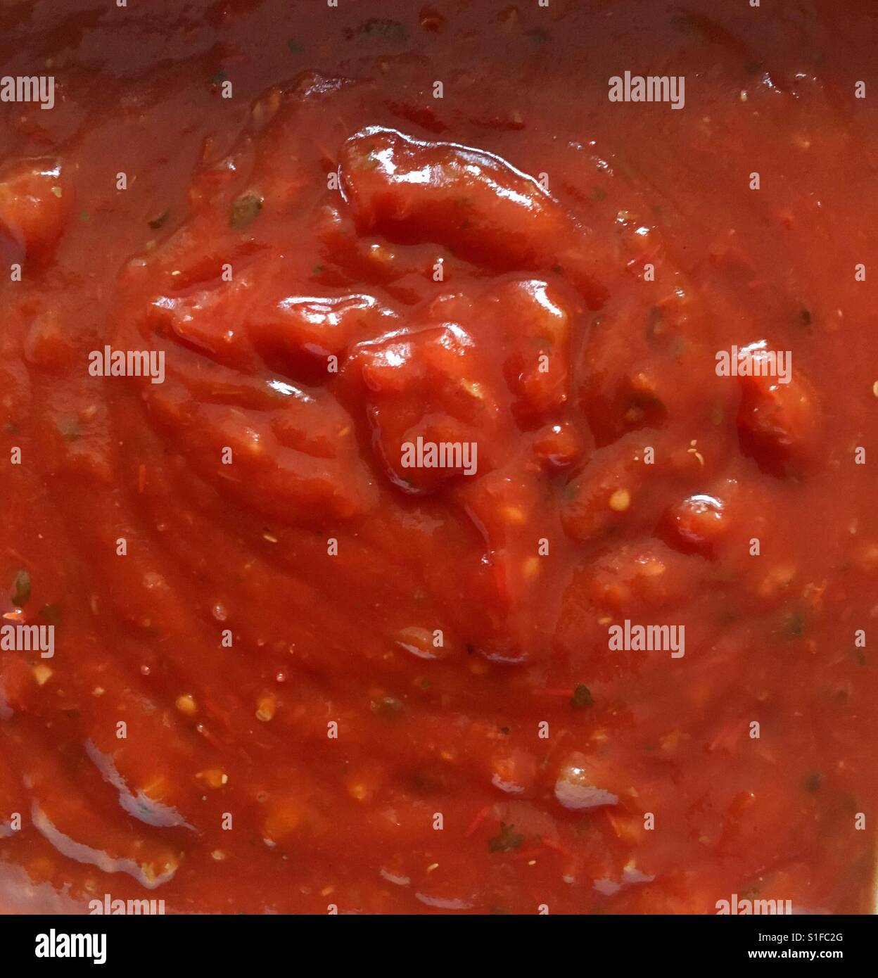 Tomato sauce closeup' Stock Photo