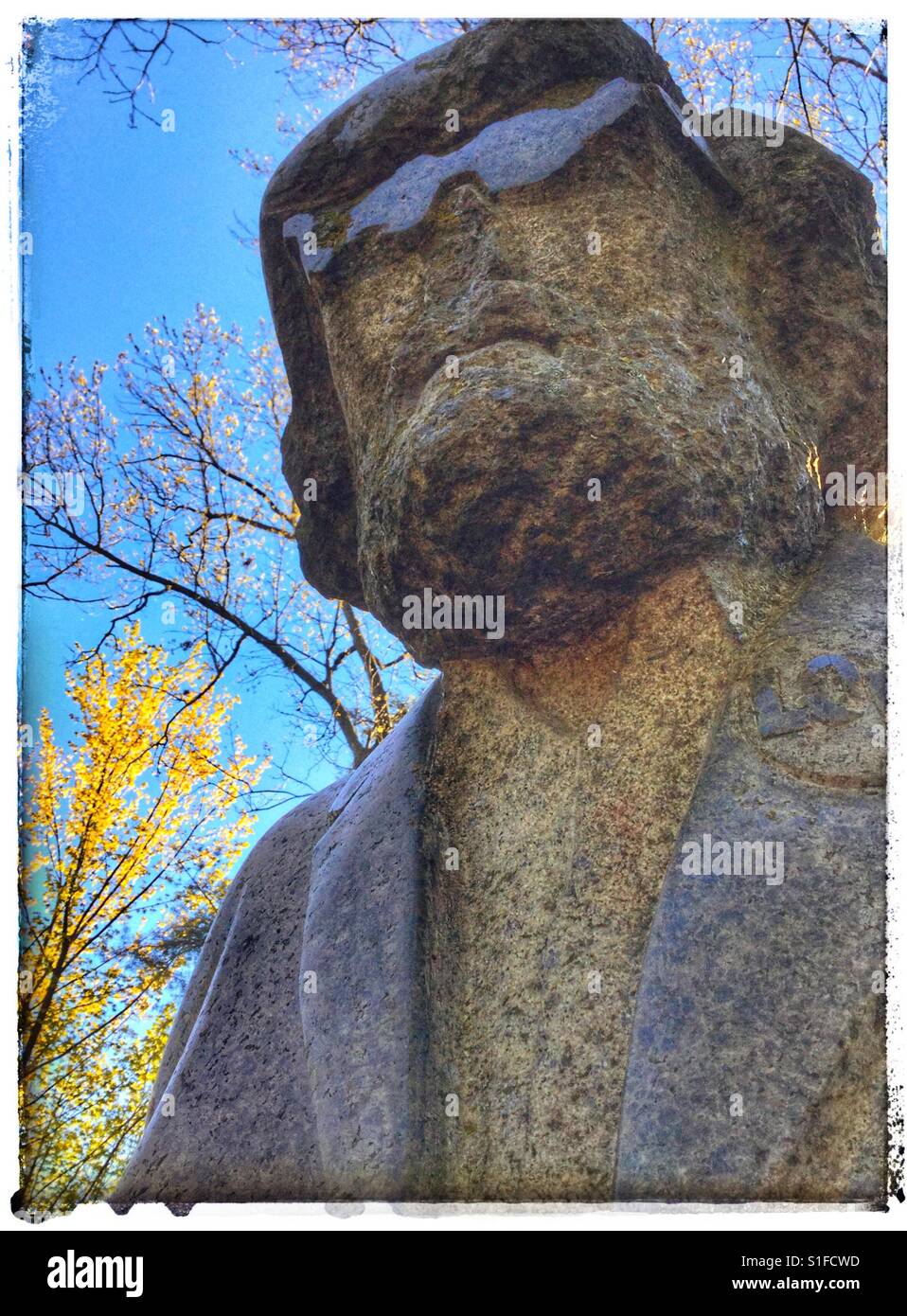 The Hippie stands in High Park. - Smartphone Captured Stock Image