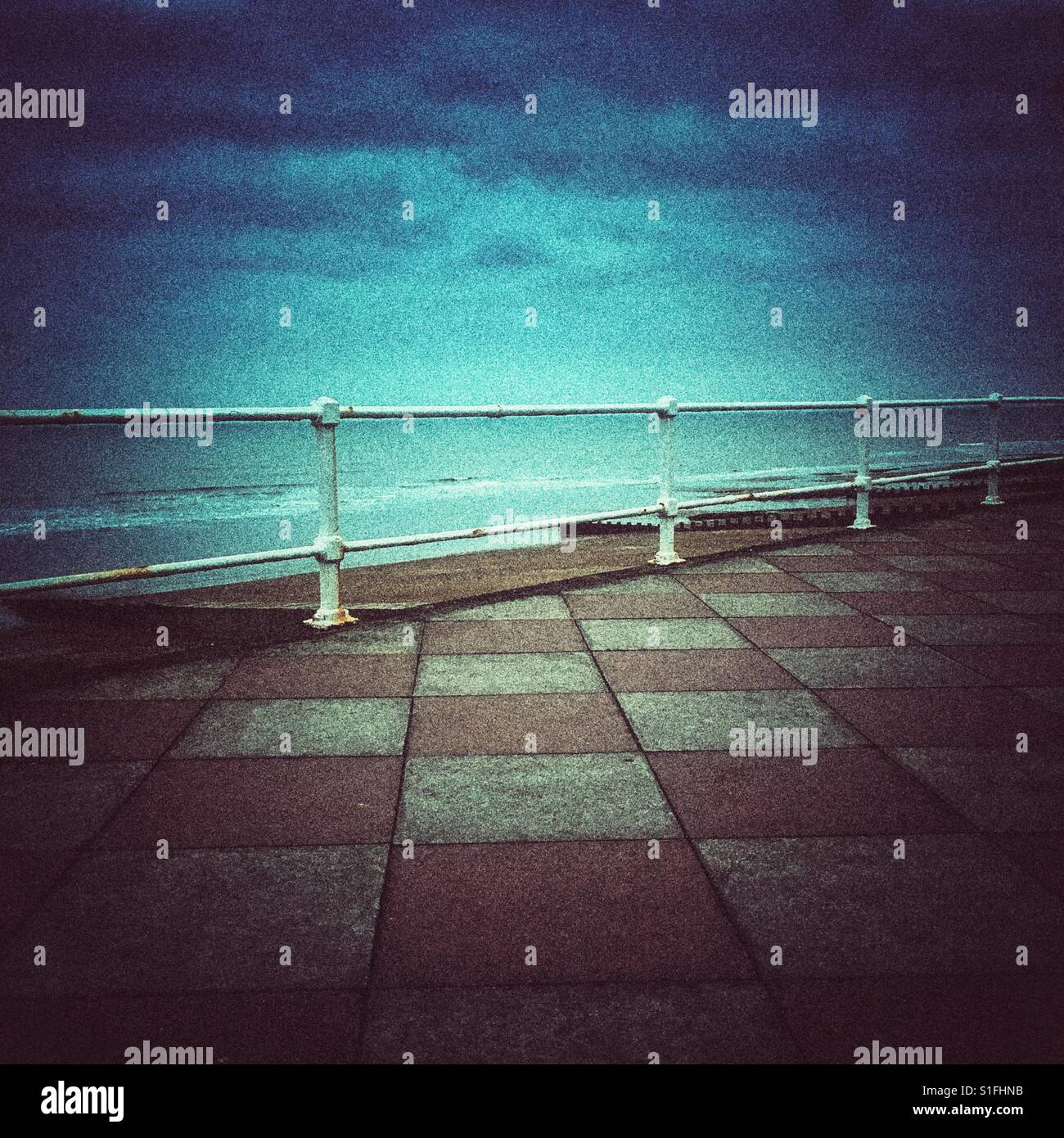 Promenade in Hastings, East Sussex, England - Smartphone Captured Stock Image