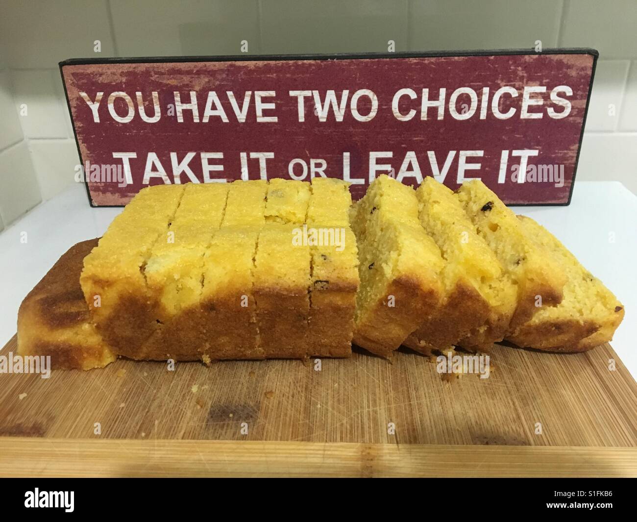 Take the corn bread - Smartphone Captured Stock Image