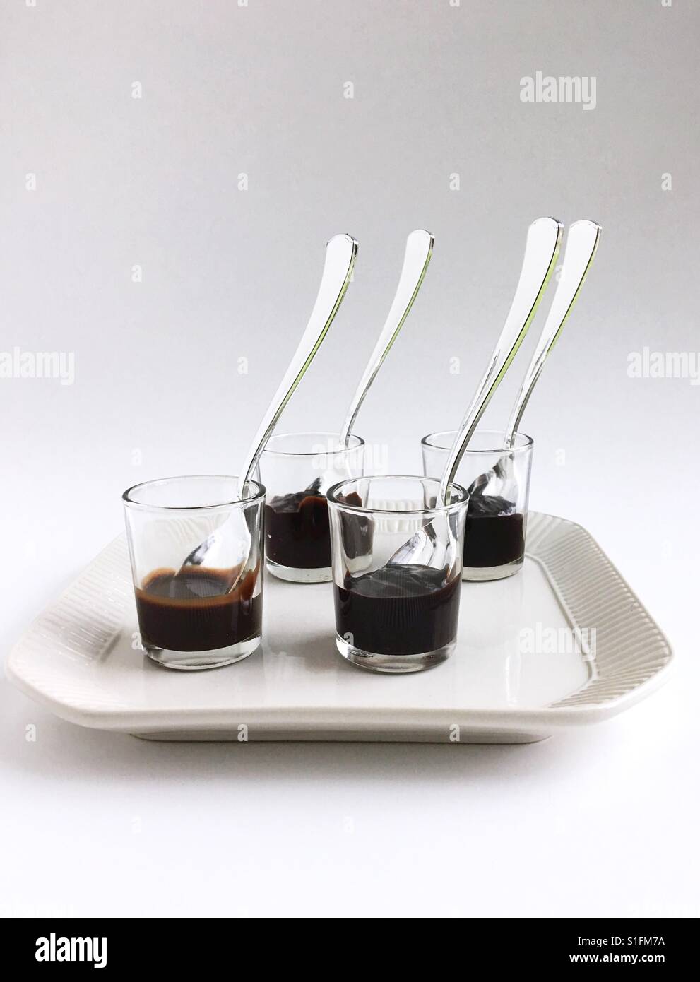 Chocolate syrup taste test Stock Photo Alamy