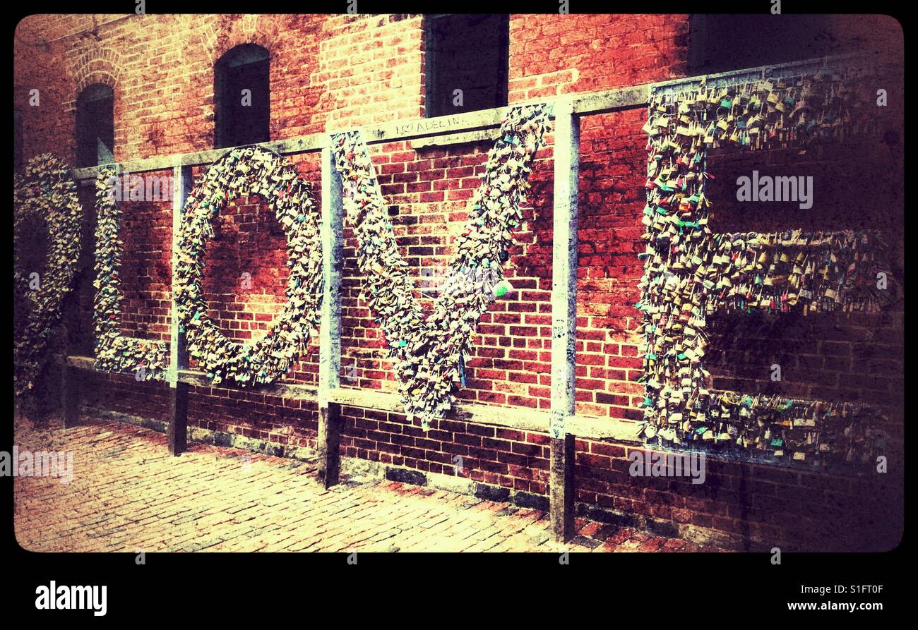 Locks of Love. - Smartphone Captured Stock Image