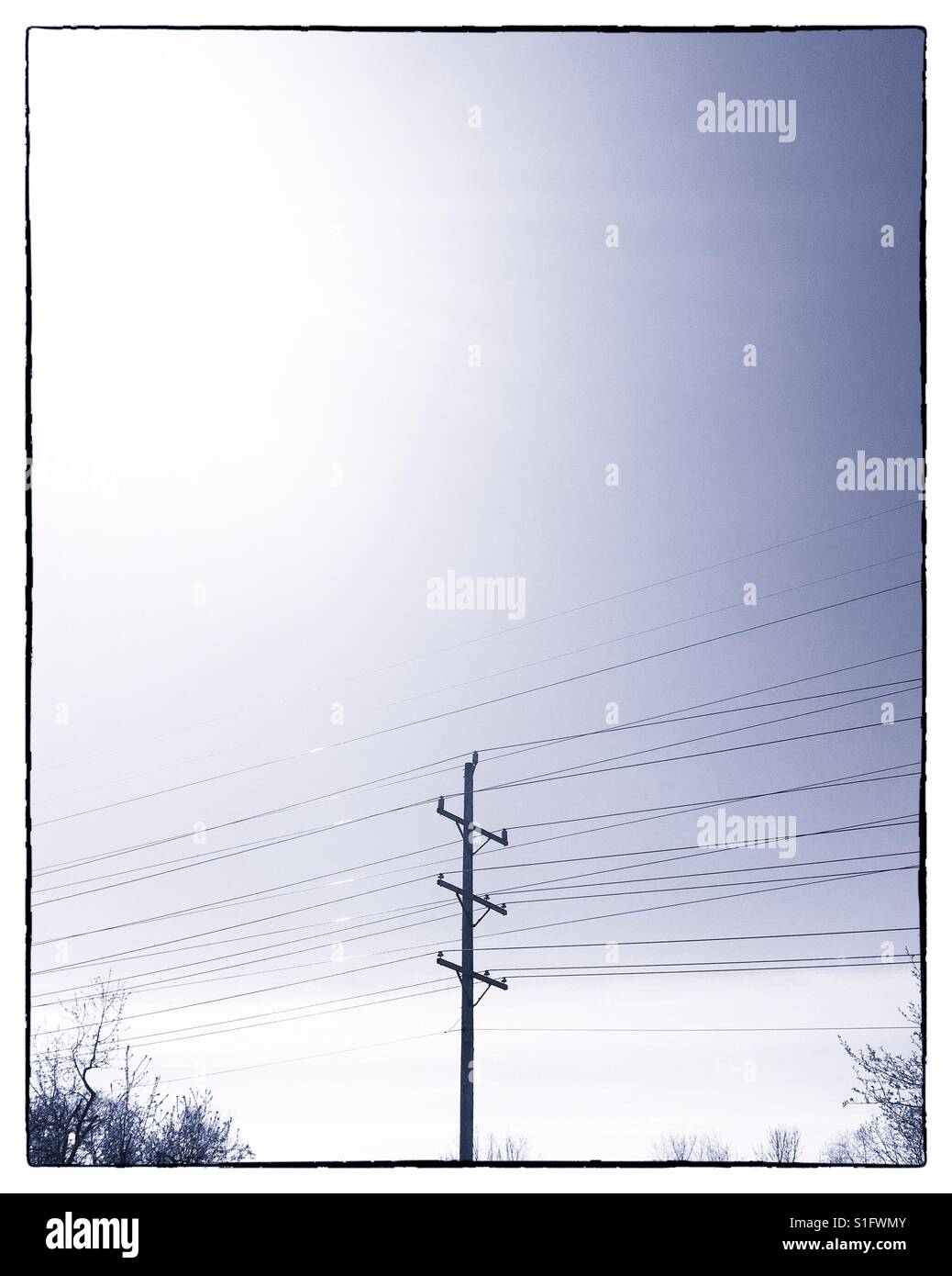 Electrical wires - Smartphone Captured Stock Image