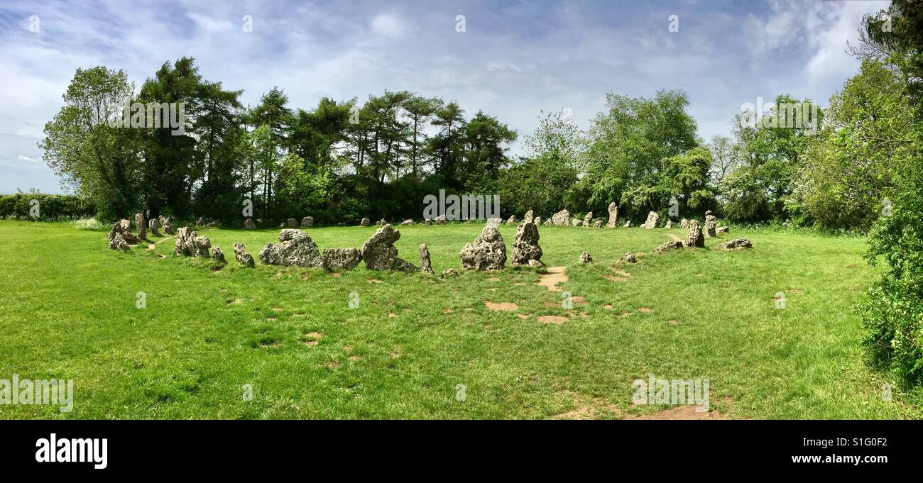 The King's Men Stone Circle - Smartphone Captured Stock Image