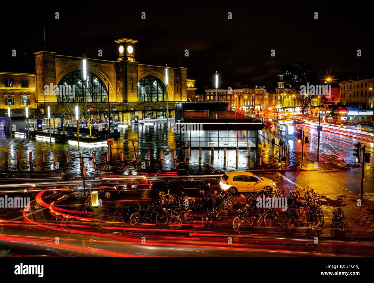 London Kings Cross, England - Smartphone Captured Stock Image