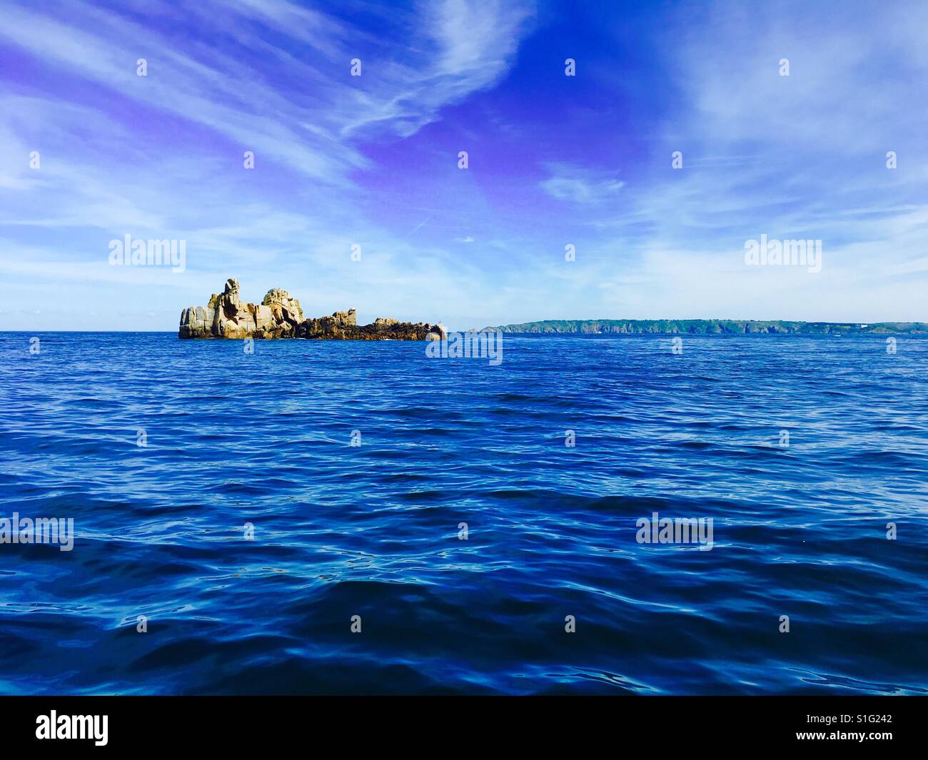 Rock on the sea - Smartphone Captured Stock Image