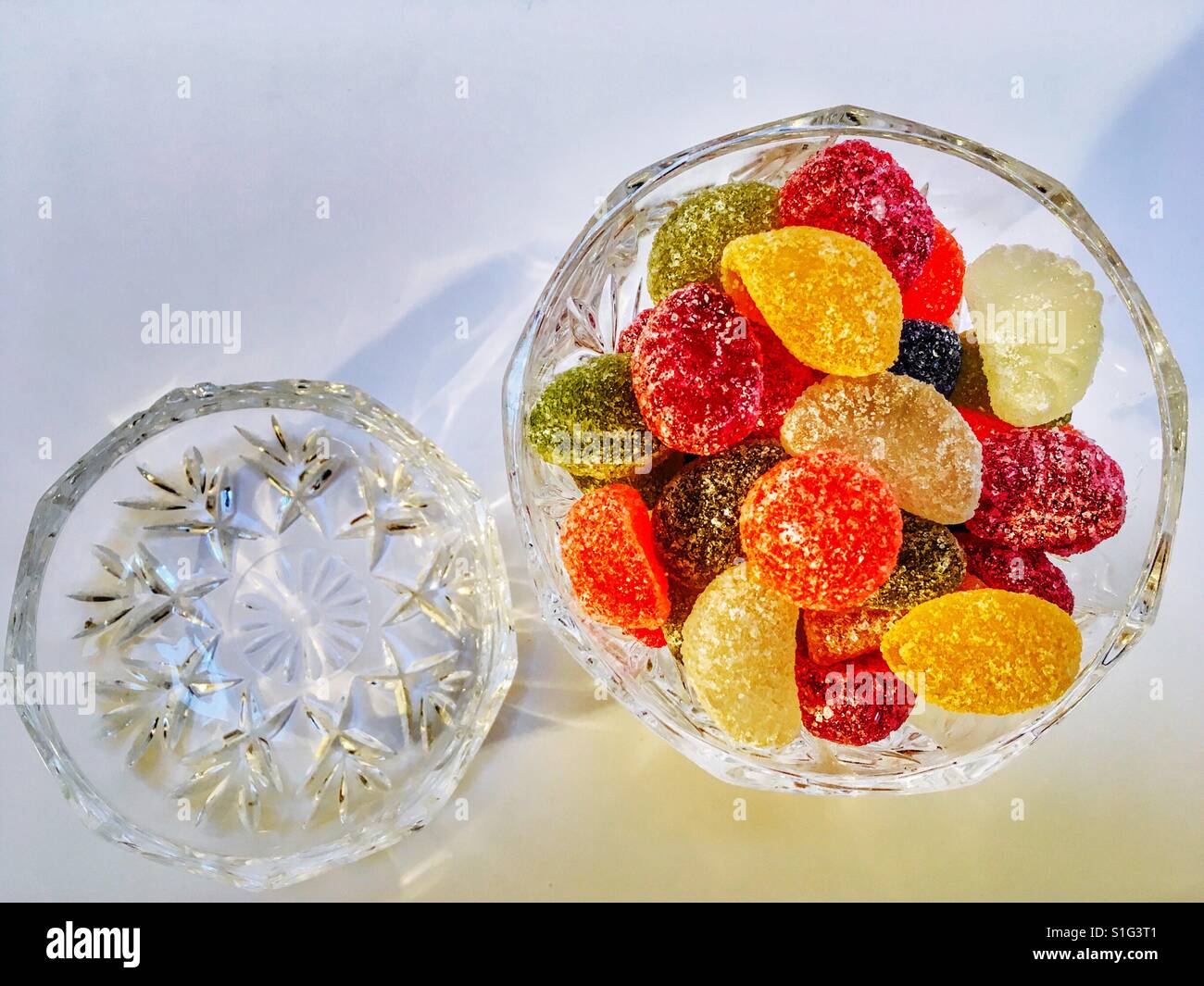 Fruit pastilles sweets - Smartphone Captured Stock Image