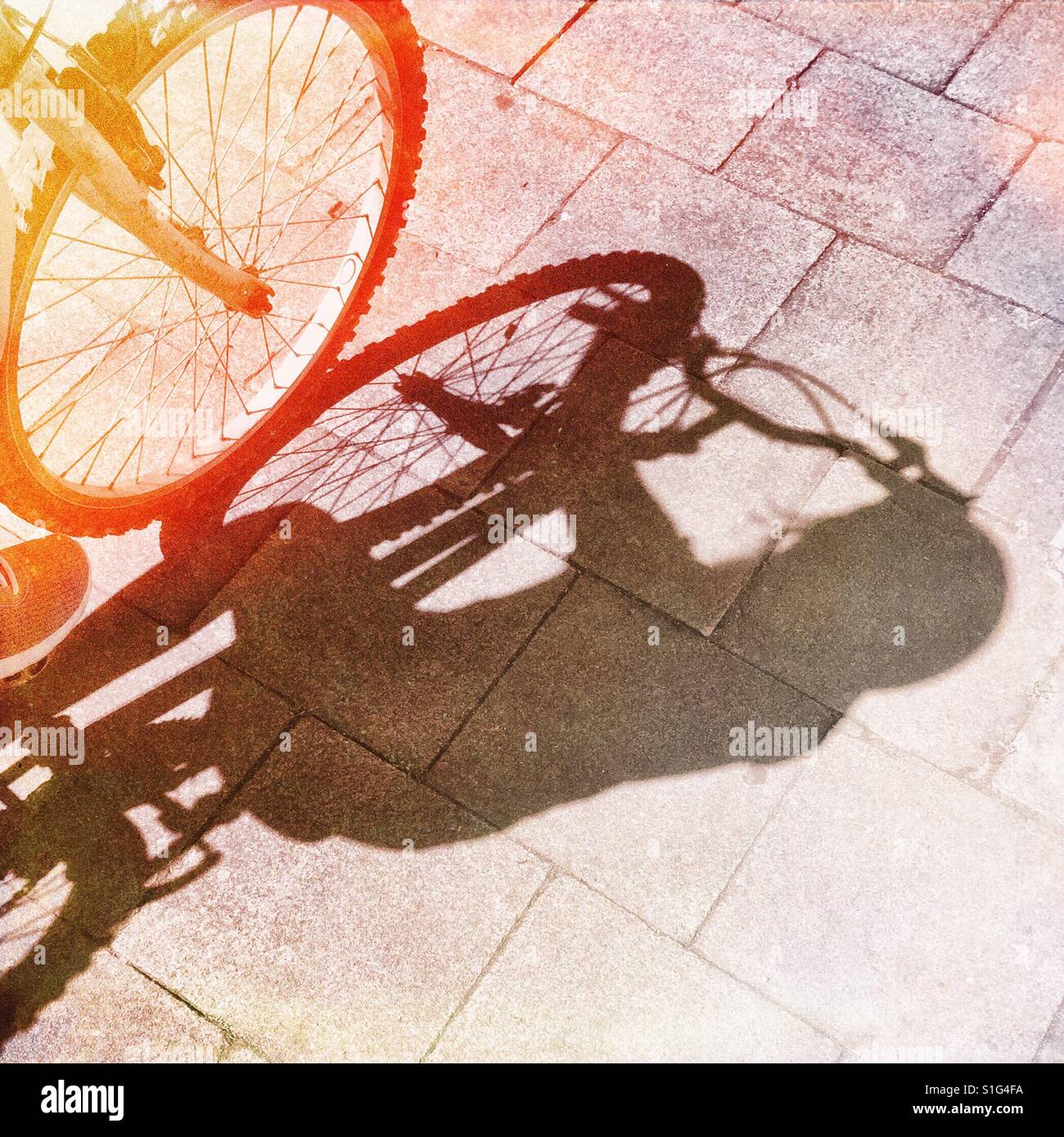 Cycling - Smartphone Captured Stock Image