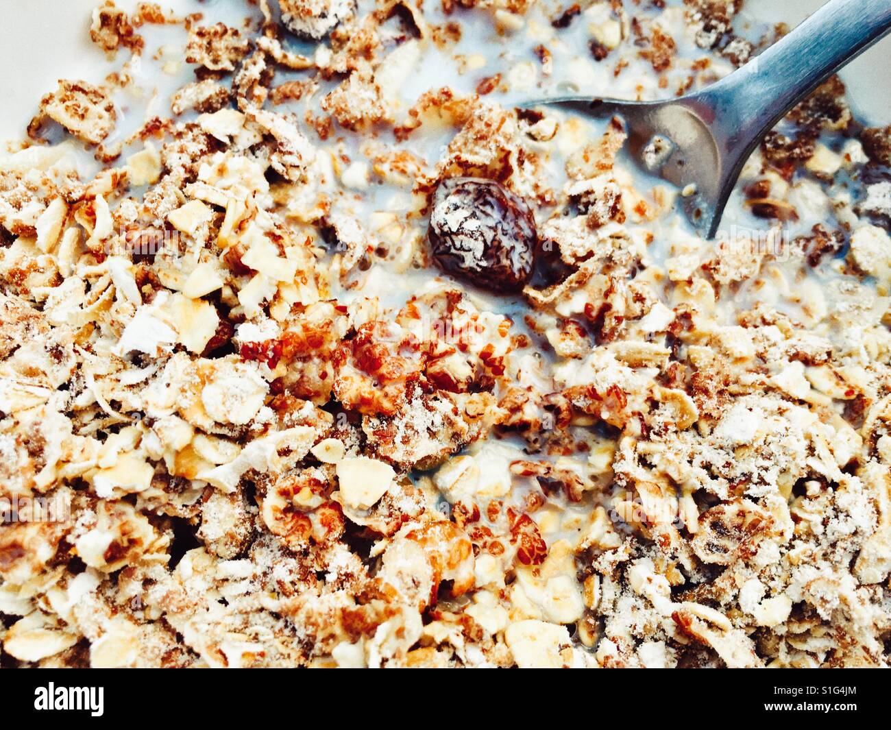 Breakfast muesli - Smartphone Captured Stock Image