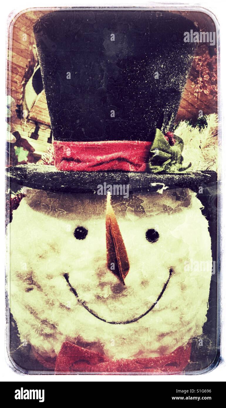 Frosty the Snowman. - Smartphone Captured Stock Image