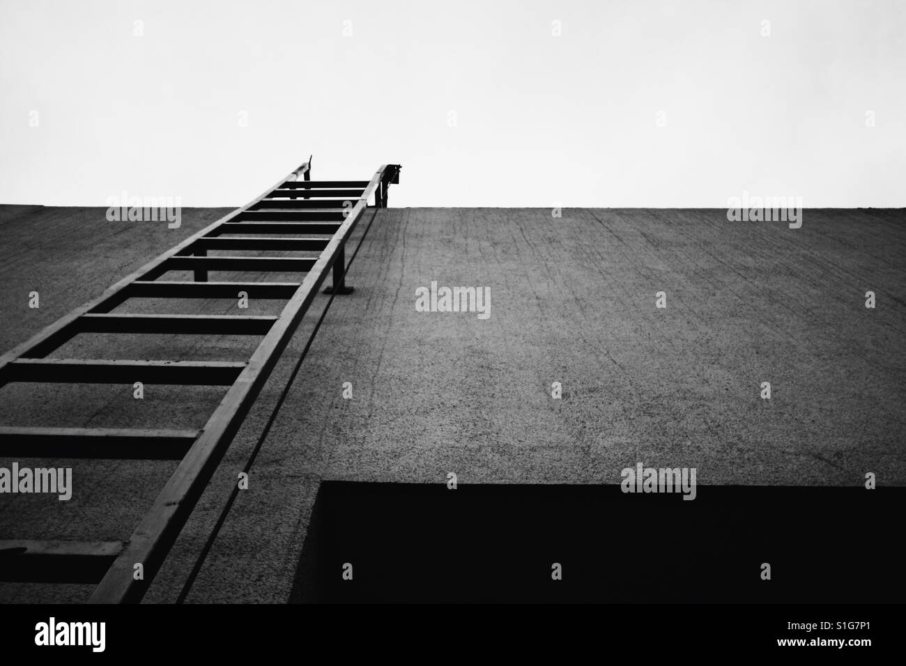 Black and white stairway to heaven hires stock photography and images