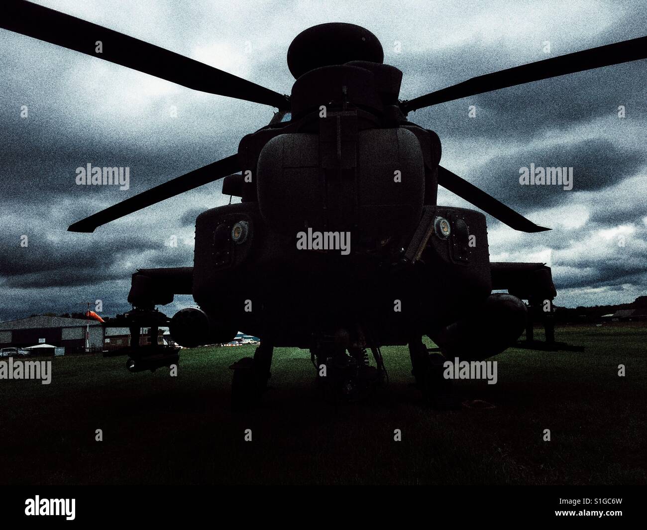 Apache attack helicopter - Smartphone Captured Stock Image