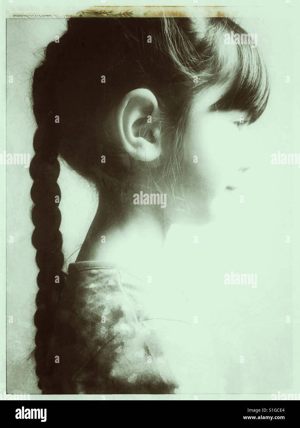 Platted hair - Smartphone Captured Stock Image