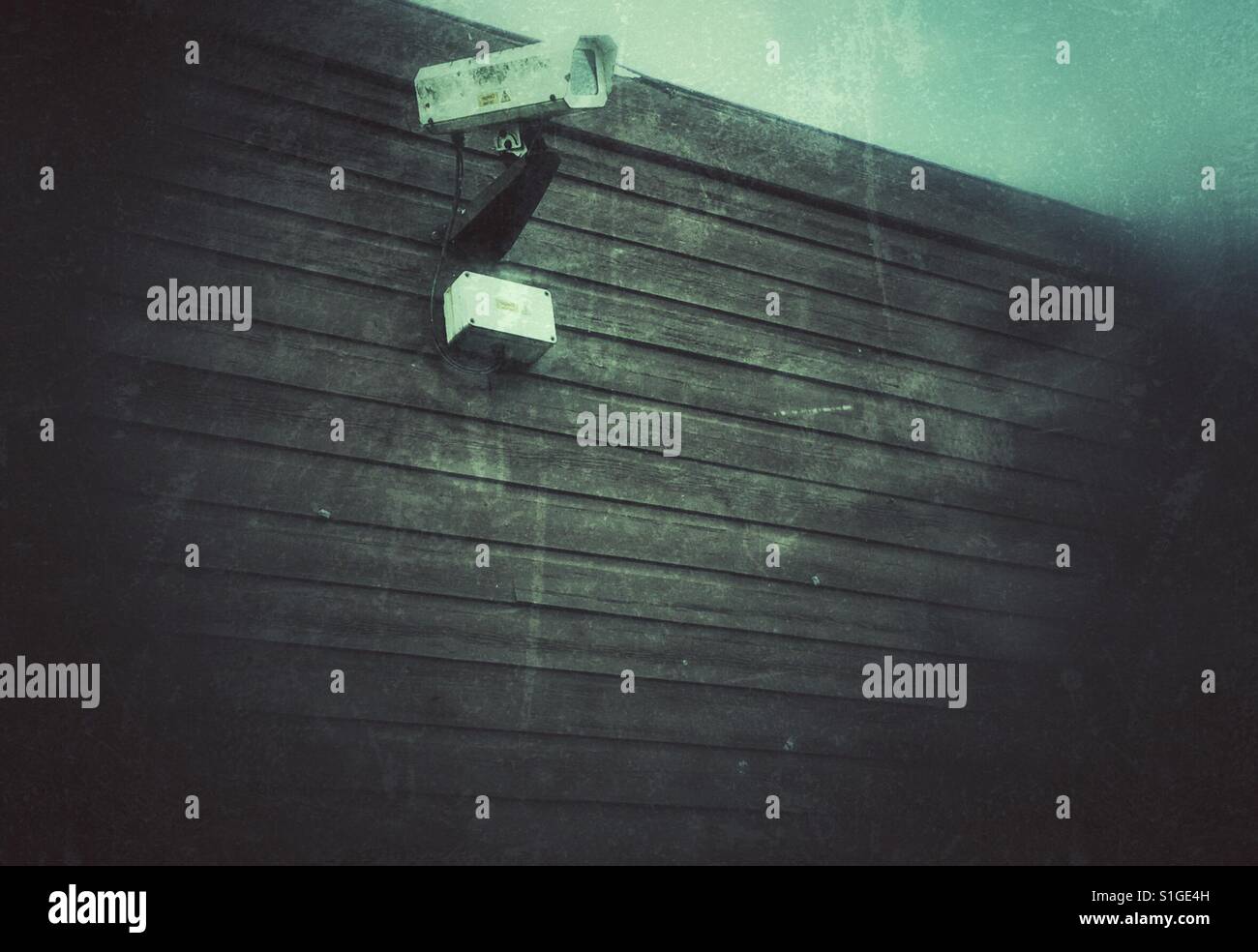CCTV camera - Smartphone Captured Stock Image