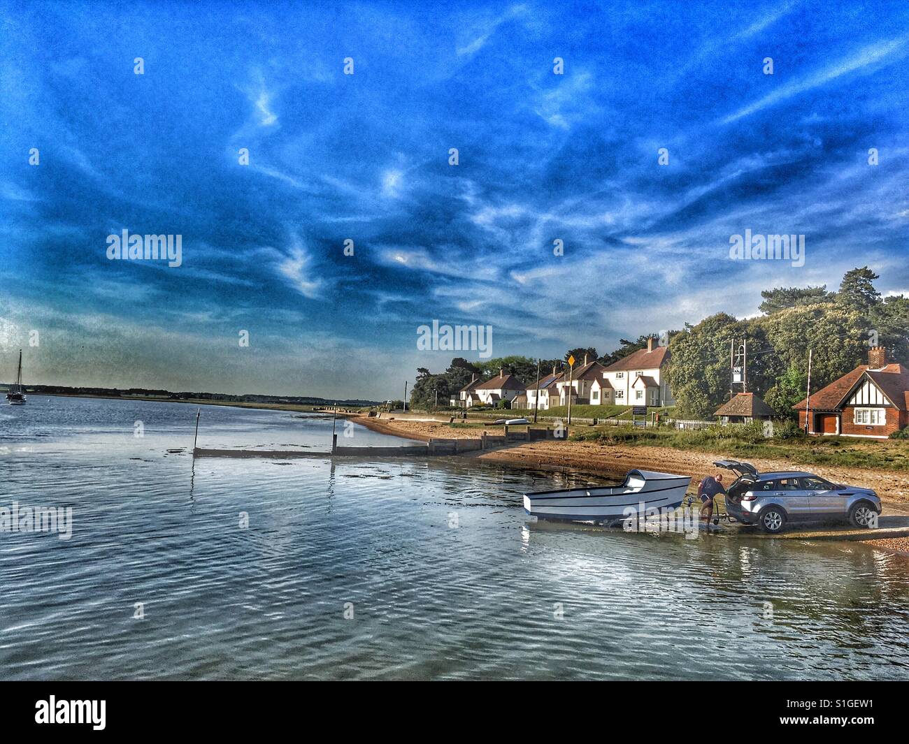 Bawdsey Ferry Suffolk England - Smartphone Captured Stock Image