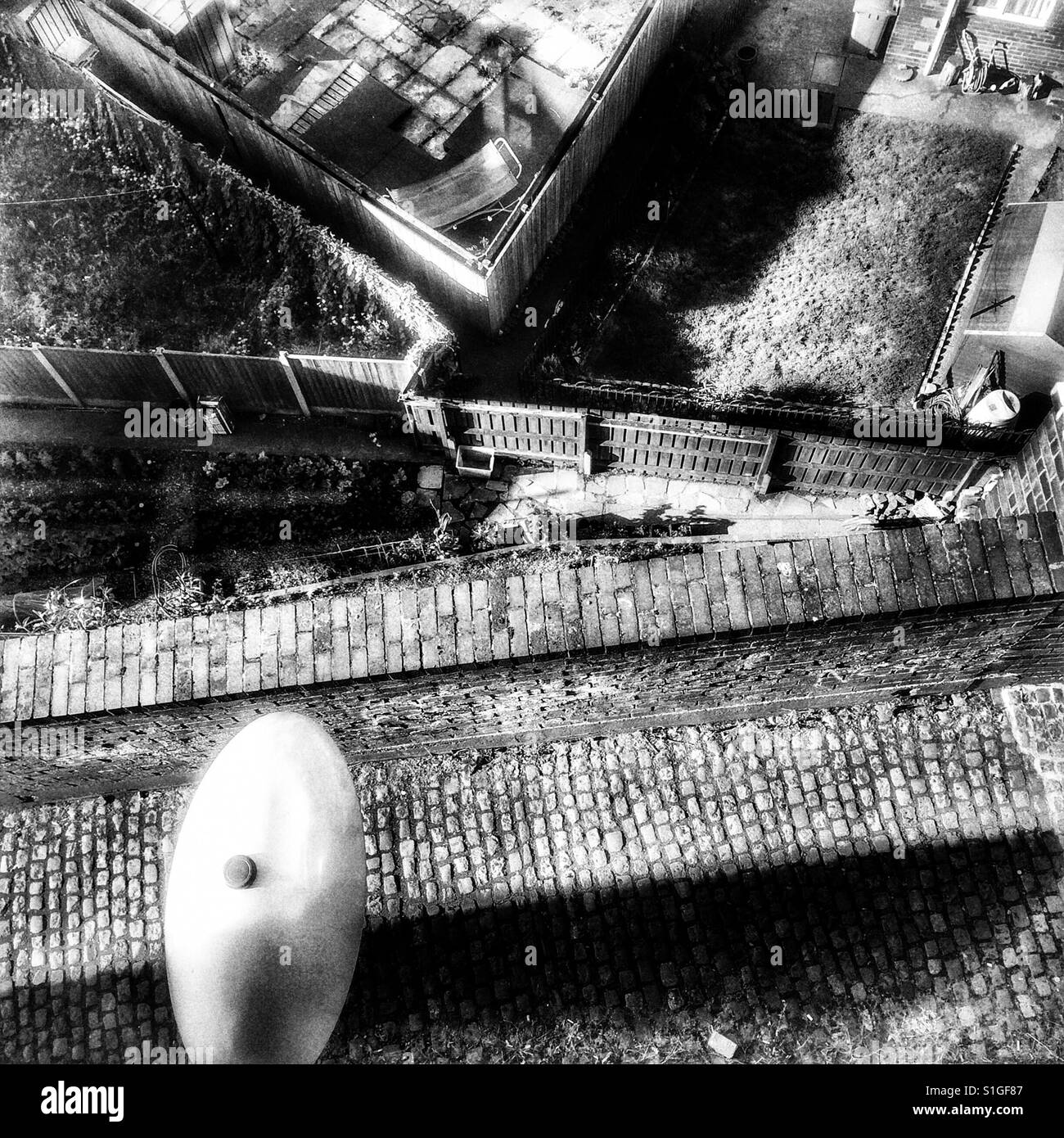 Urban backyards - Smartphone Captured Stock Image