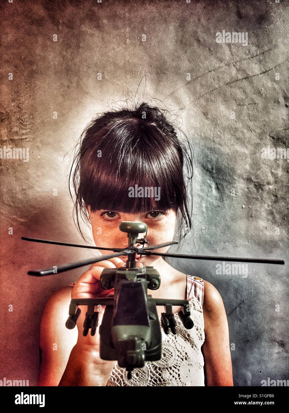 Apache attack helicopter - Smartphone Captured Stock Image