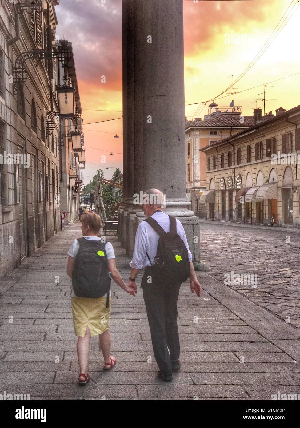 Wanderlust at the third age - Smartphone Captured Stock Image