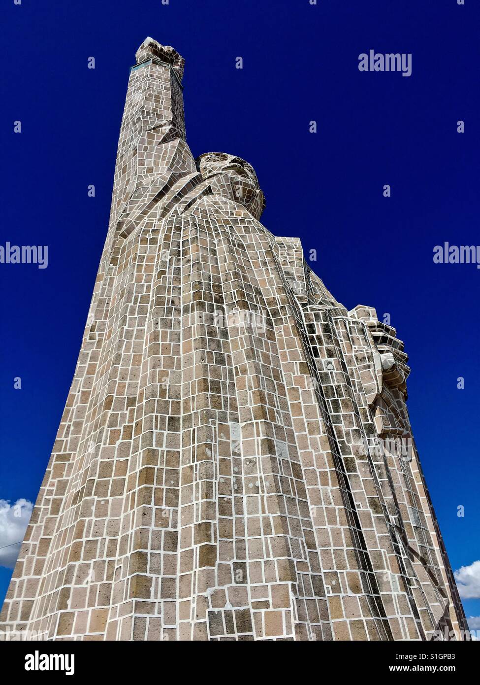 Statue of Mexican revolutionary hero Jose Maria Morelos on Janitzio