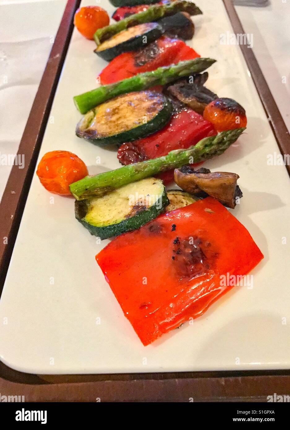 Vegetarian starter in luxury restaurant Stock Photo Alamy