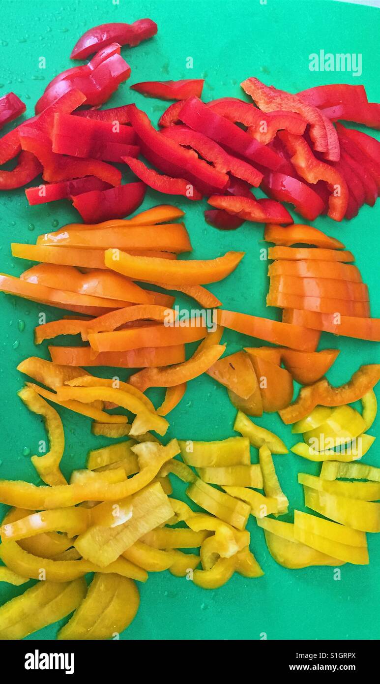 Pepper stir fry Stock Photo - Alamy
