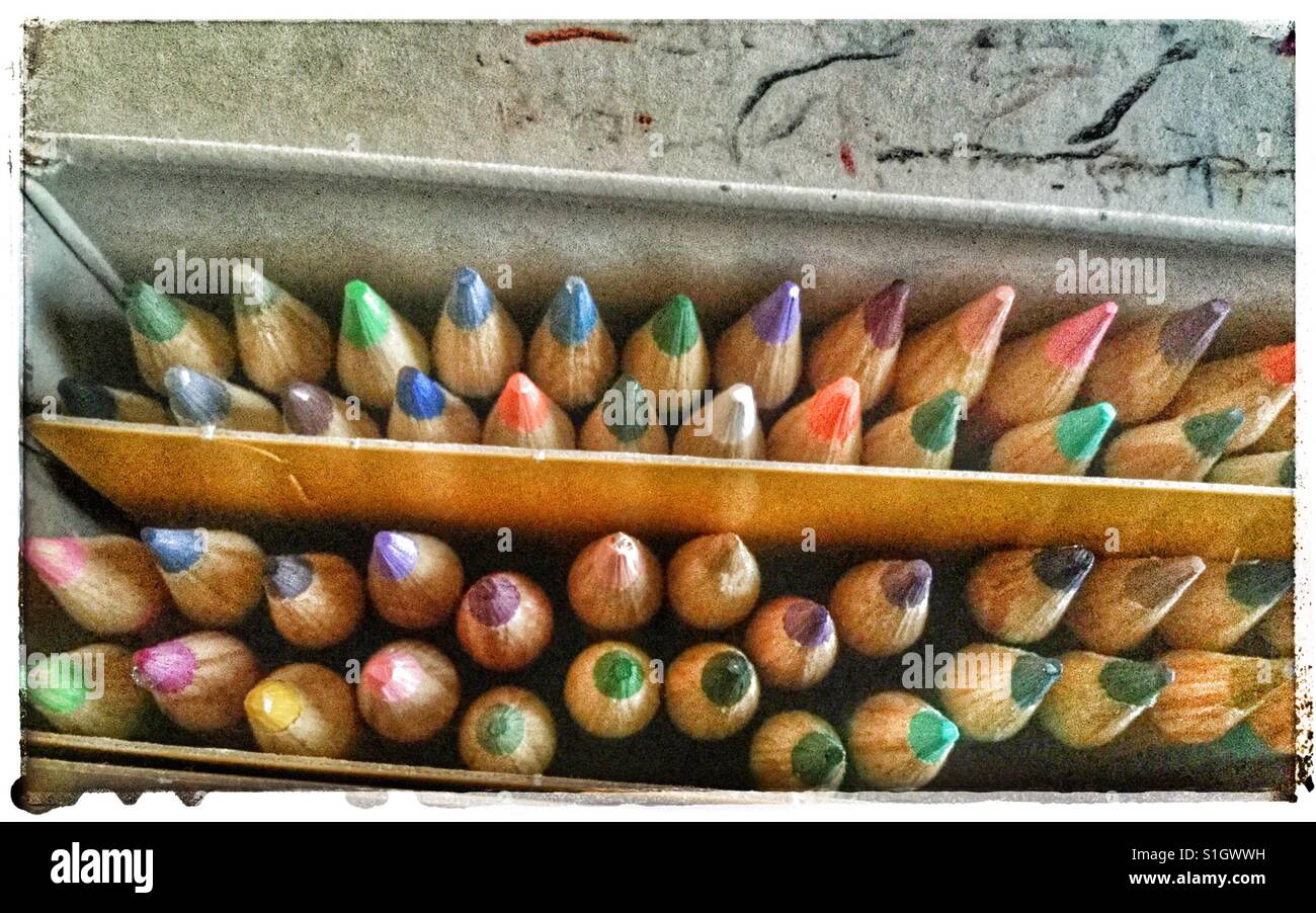 Winneconne, WI - 30 August 2017: A box of Crayola twistables crayons on an  isolated background Stock Photo - Alamy