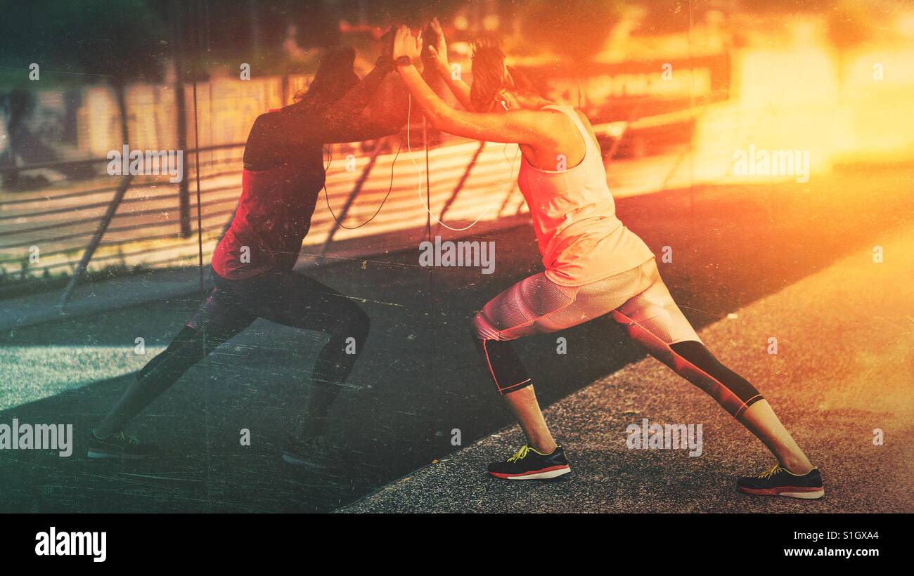 Sumner workout - Smartphone Captured Stock Image