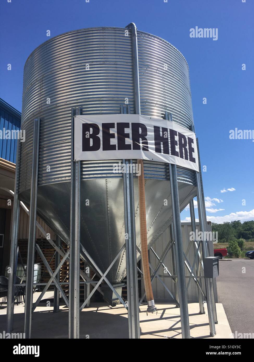 Brewery tank. Stock Photo