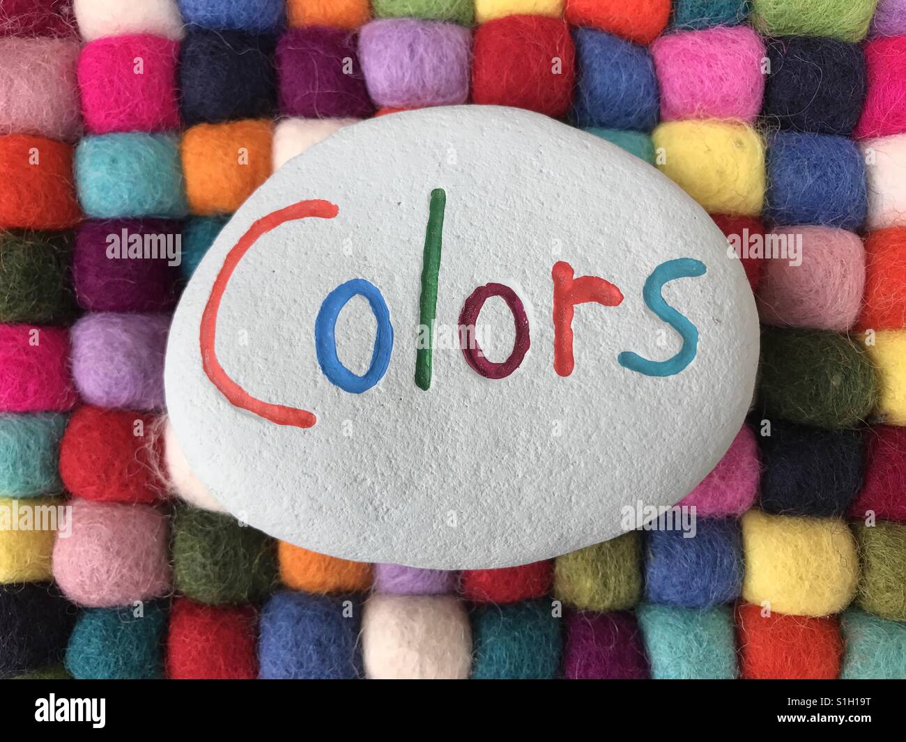 Colors concept - Smartphone Captured Stock Image