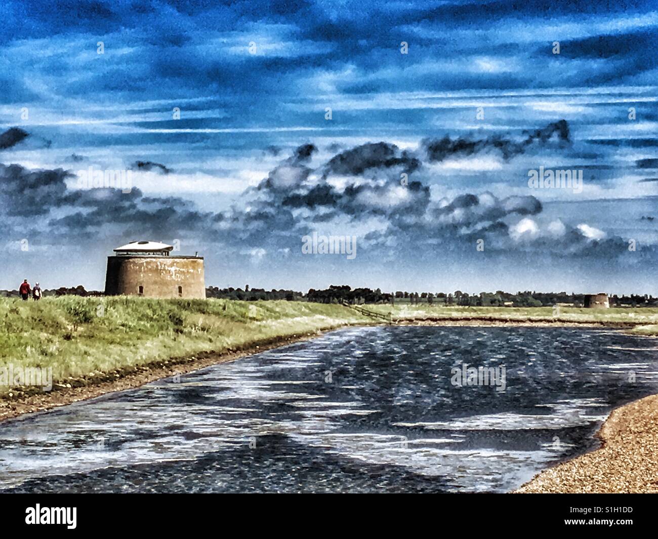 Martello Tower Y Bawdsey Suffolk UK - Smartphone Captured Stock Image