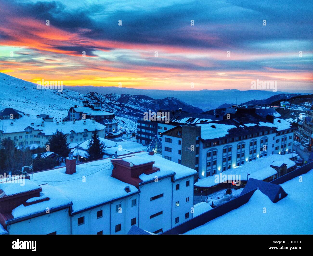 Sierra nevada spain ski resort hi-res stock photography and images - Alamy