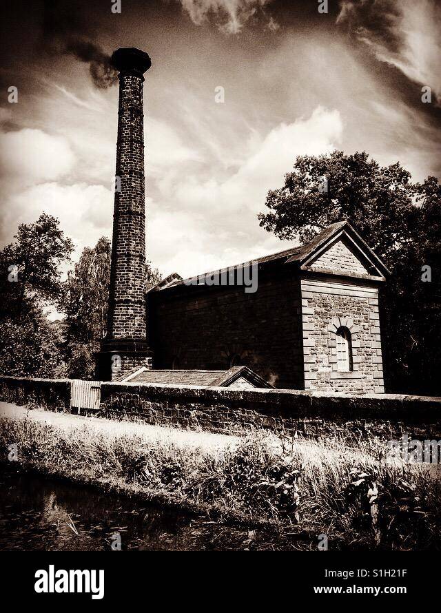 Leawood Pump House Cromford Derbyshire Peak District UK - Smartphone Captured Stock Image