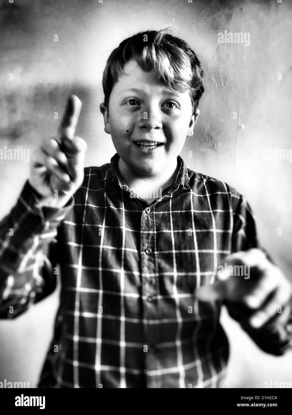 Child actor during rehearsals - Smartphone Captured Stock Image