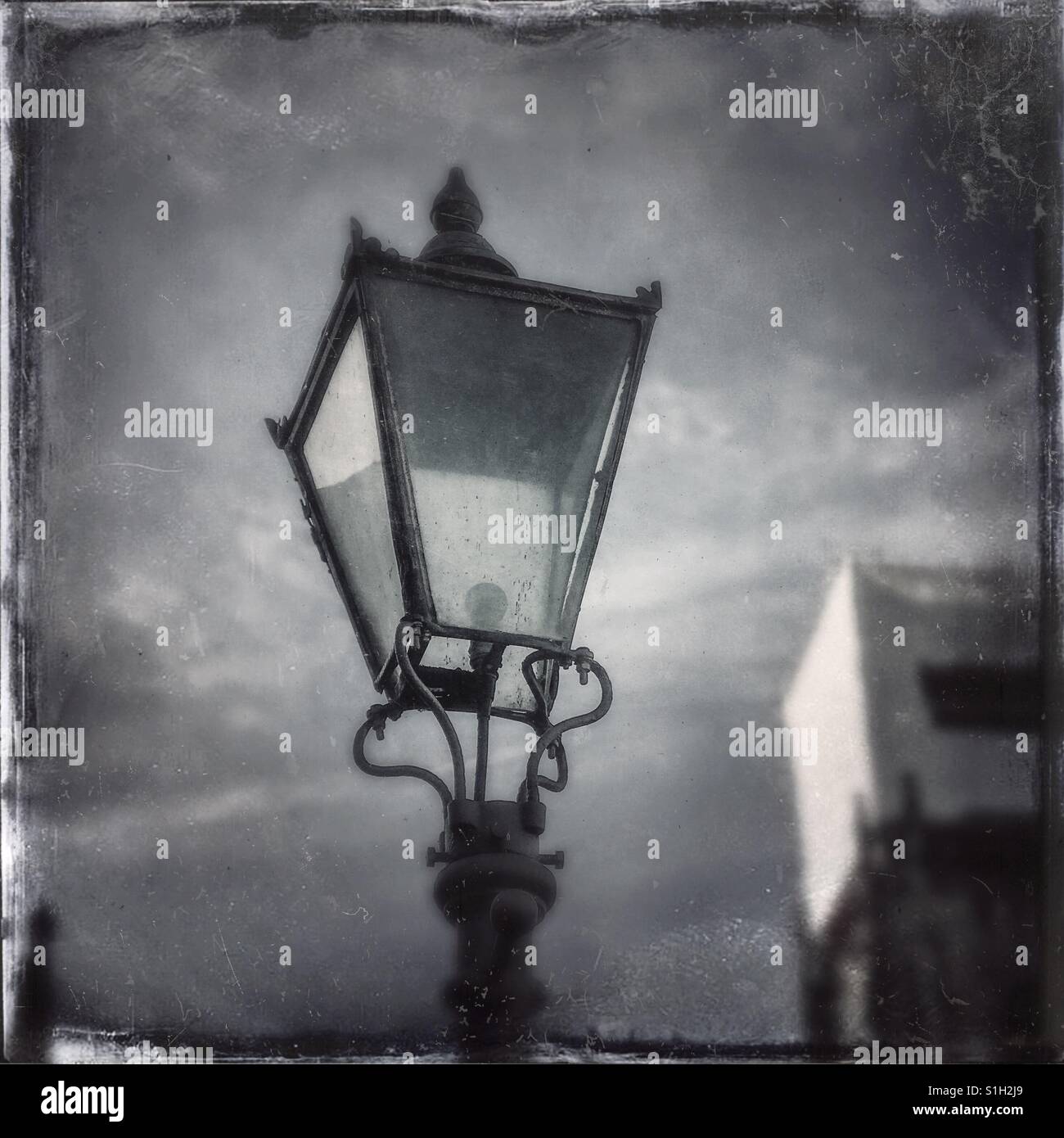 Old streetlamp Digitally enhanced Stock Photo Alamy