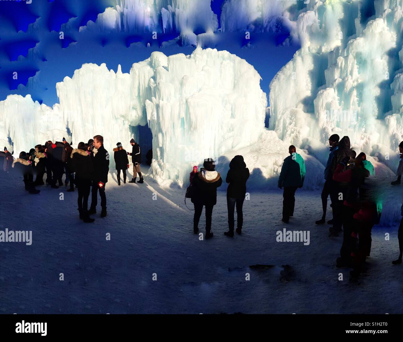 Ice Castle, Edmonton, Alberta, Canada Stock Photo Alamy