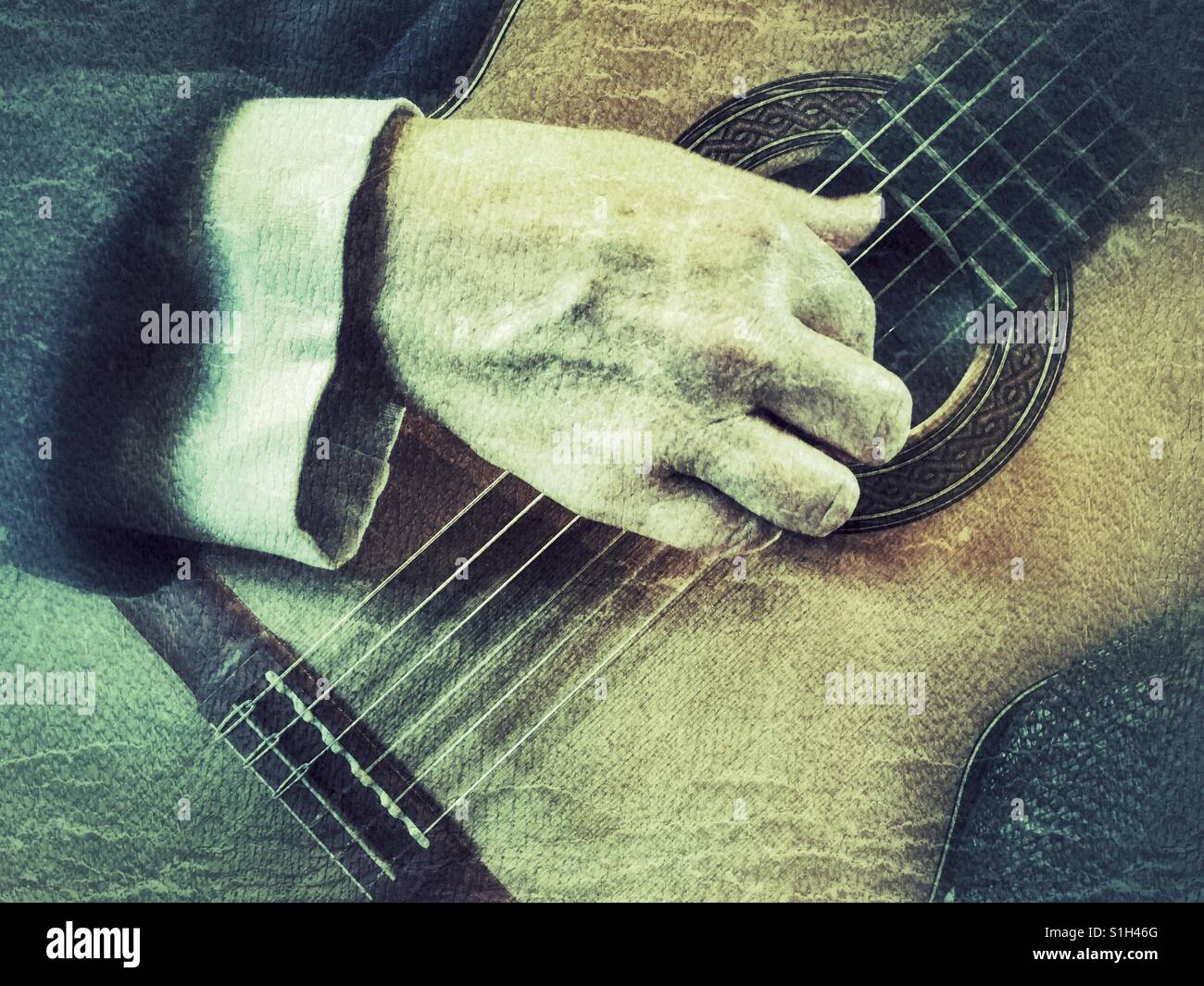 Woman playing classical guitar Stock Photo - Alamy