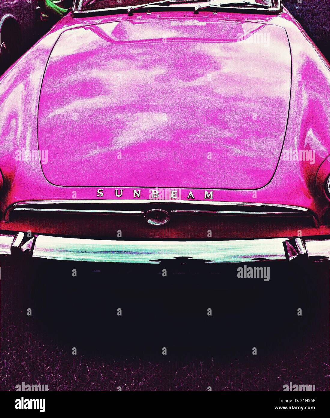 1964 Sunbeam Alpine - Smartphone Captured Stock Image