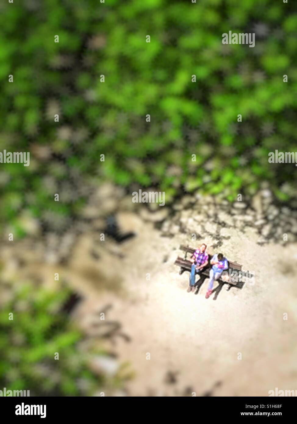 Taking the sun in the park - Smartphone Captured Stock Image