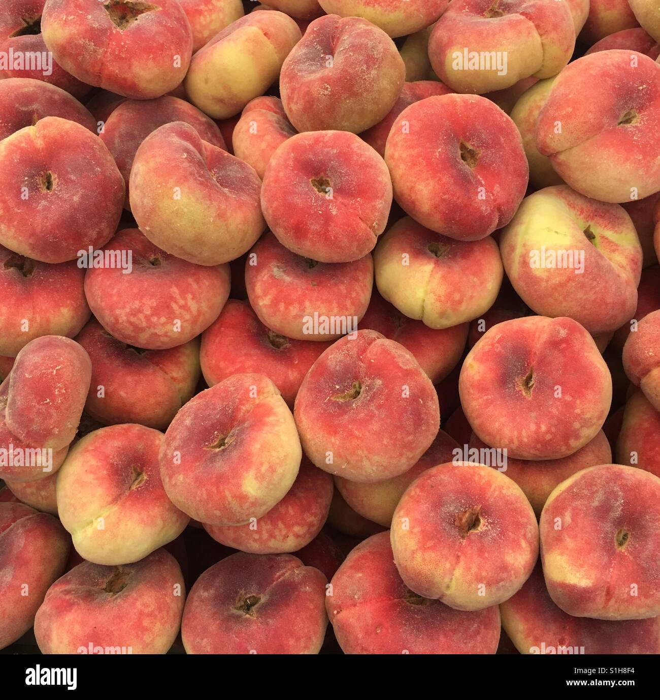 Nectarines on sale at a market in Mallorca Stock Photo