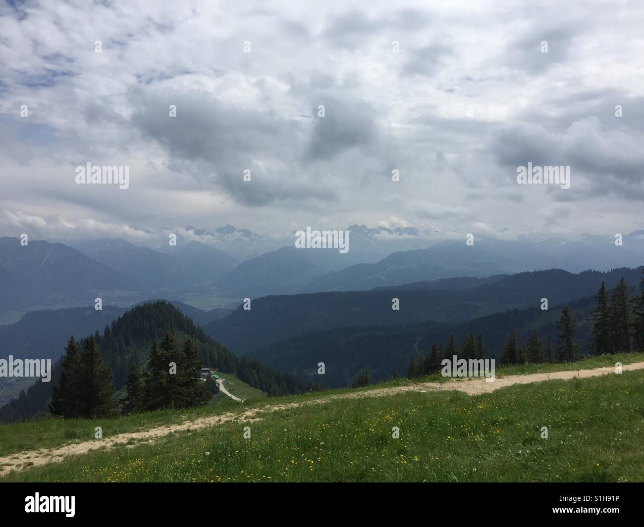 Landscape in the Alps Stock Photo - Alamy
